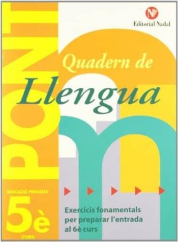 Libro Quadern Pont Llengua 5 Primaria en PDF