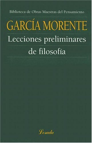 Lecciones Preliminares De Filosofia